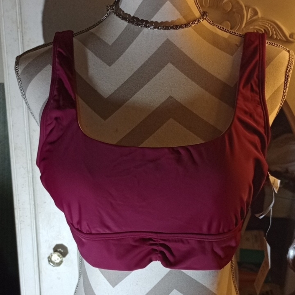Stylish Burgundy Crop Top